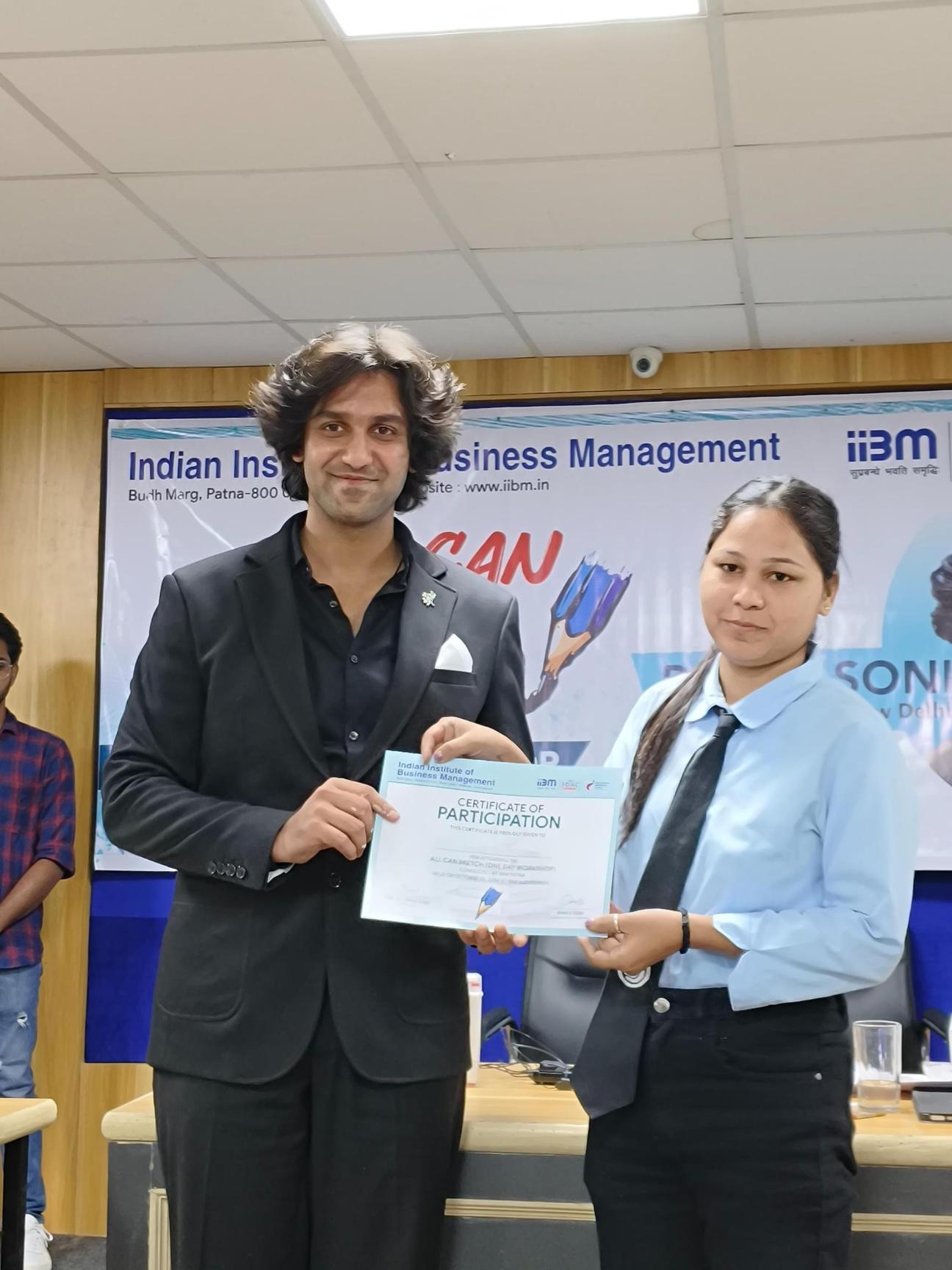 Rahul Soni Conducts “All Can Sketch” Workshop for PGDM, BBA, BCA & MAMC Students at IIBM and ZHI Patna